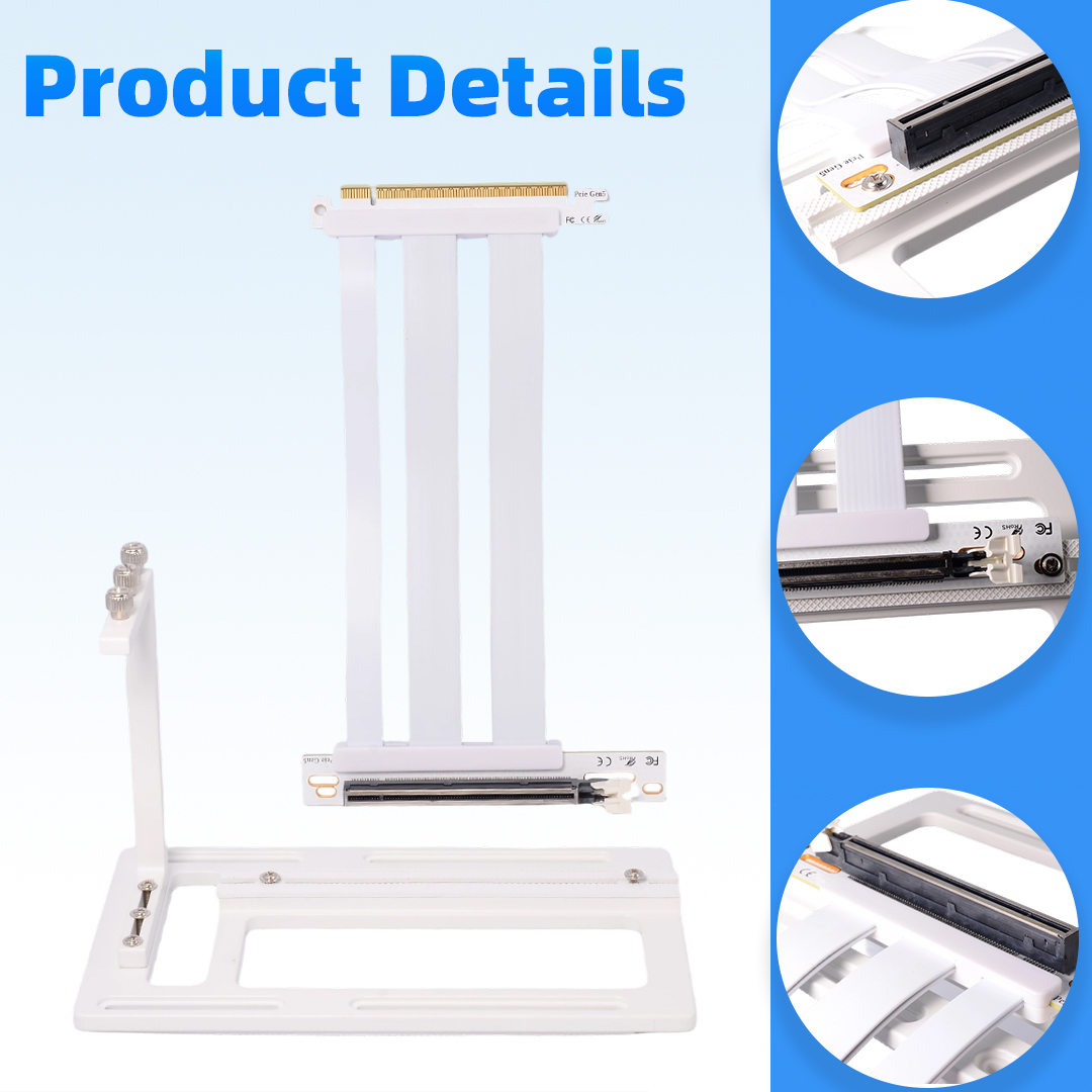 Pcie 4.0 X16 Riser Cable 90 Degree - PCIe 5.0 /4.0 /3.0 X16 90-Grad-Riser-Kabel