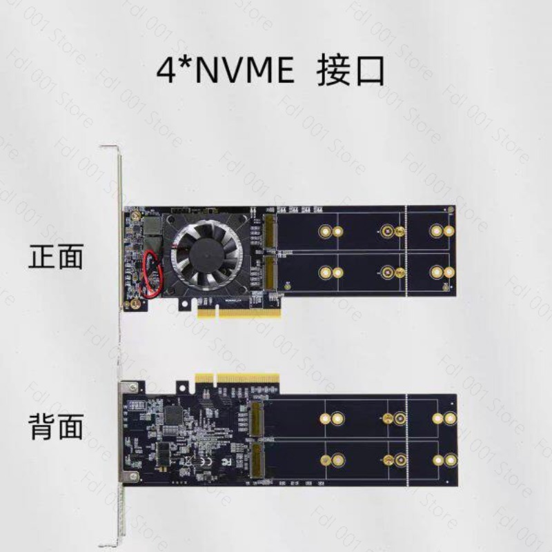 Keine PCIe-Bifurkationskarte e – Quad M.2 Nvme Pcie Bifurcation Card Bewertung und Preis