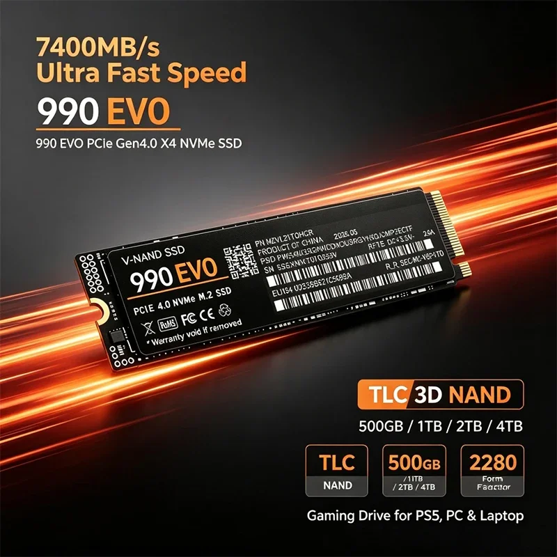 Gaming M.2 NVMe SSD 990 EVO PC – M.2 Nvme 4Tb Pcie 4.0 Ssd Bewertung und Preis