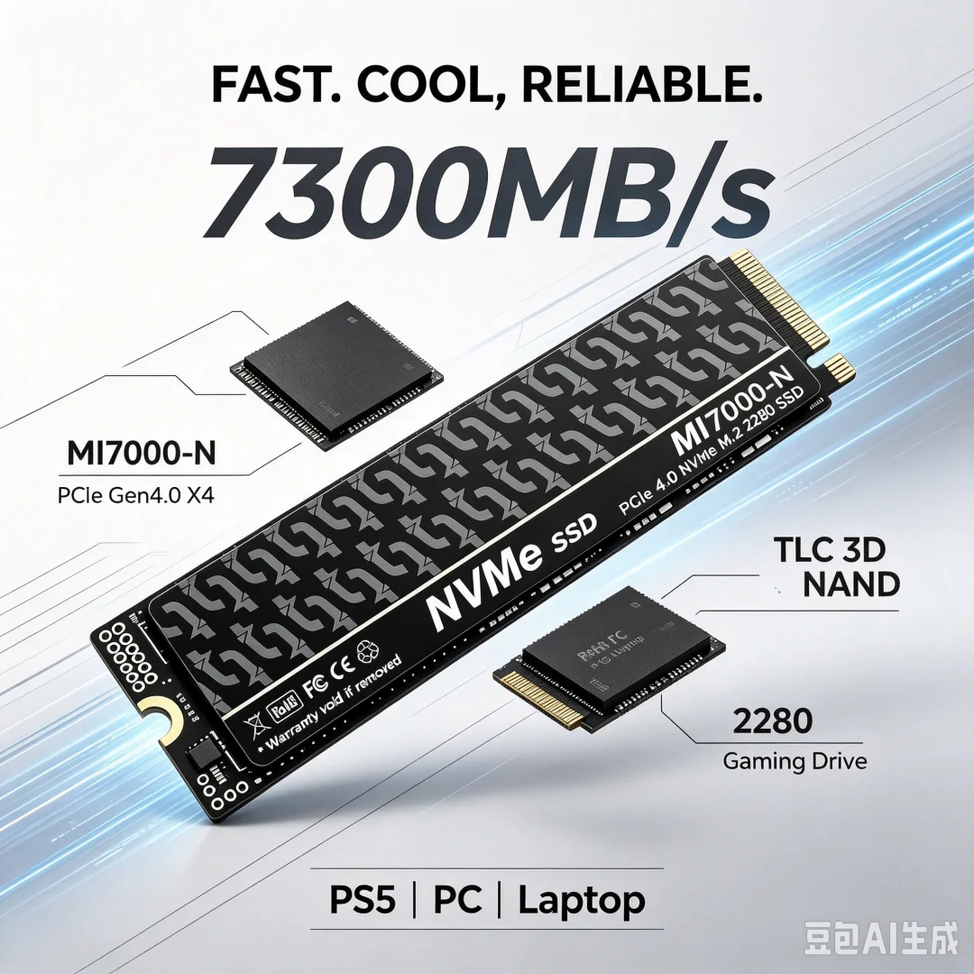 MI7000-N 7300MB/s SSD 1TB 2TB  – M.2 Nvme 4Tb Pcie 4.0 Ssd Bewertung und Preis