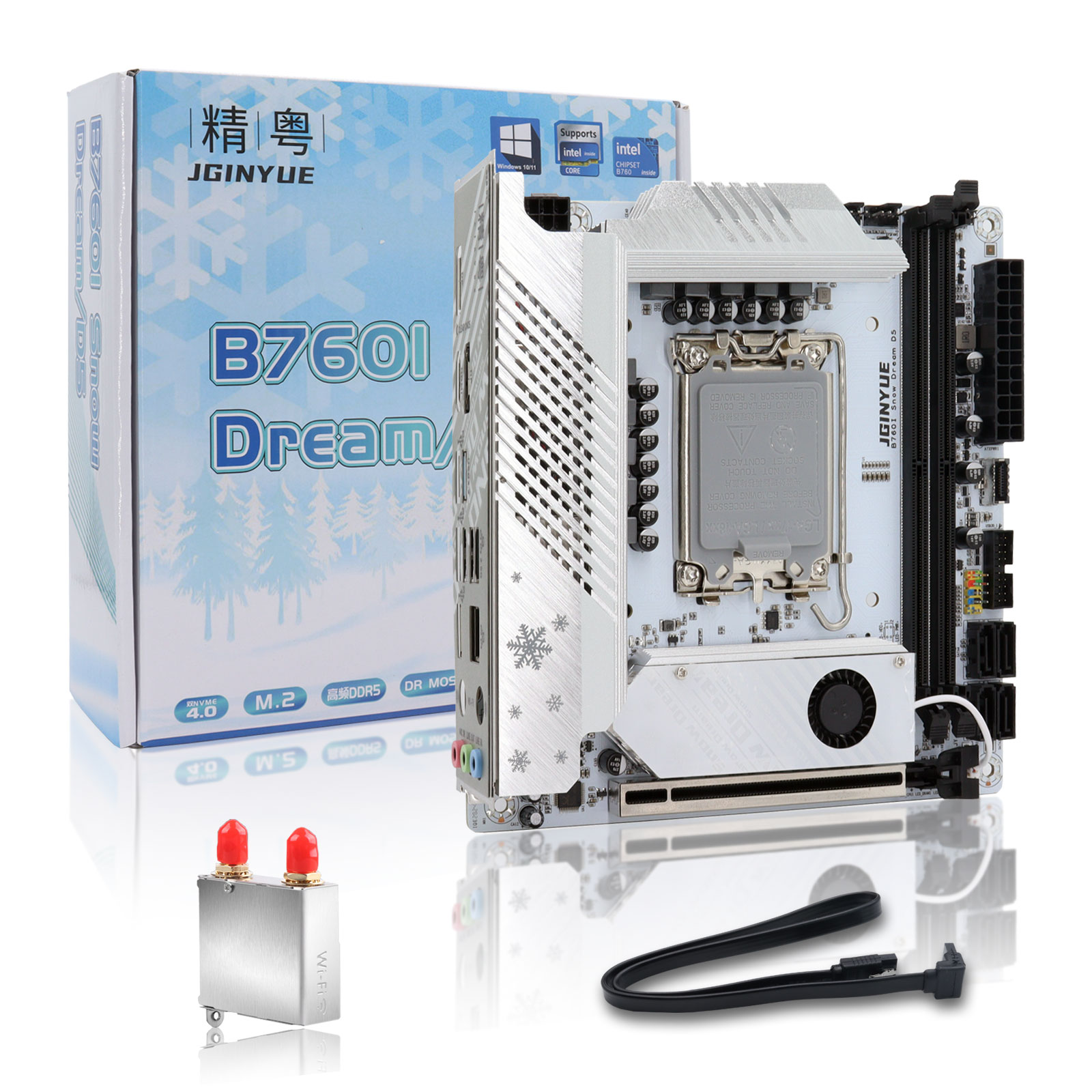 JGINYUE B760 Motherboard Mini  – Lga 1700 Ddr5 Itx Motherboard Bewertung und Preis