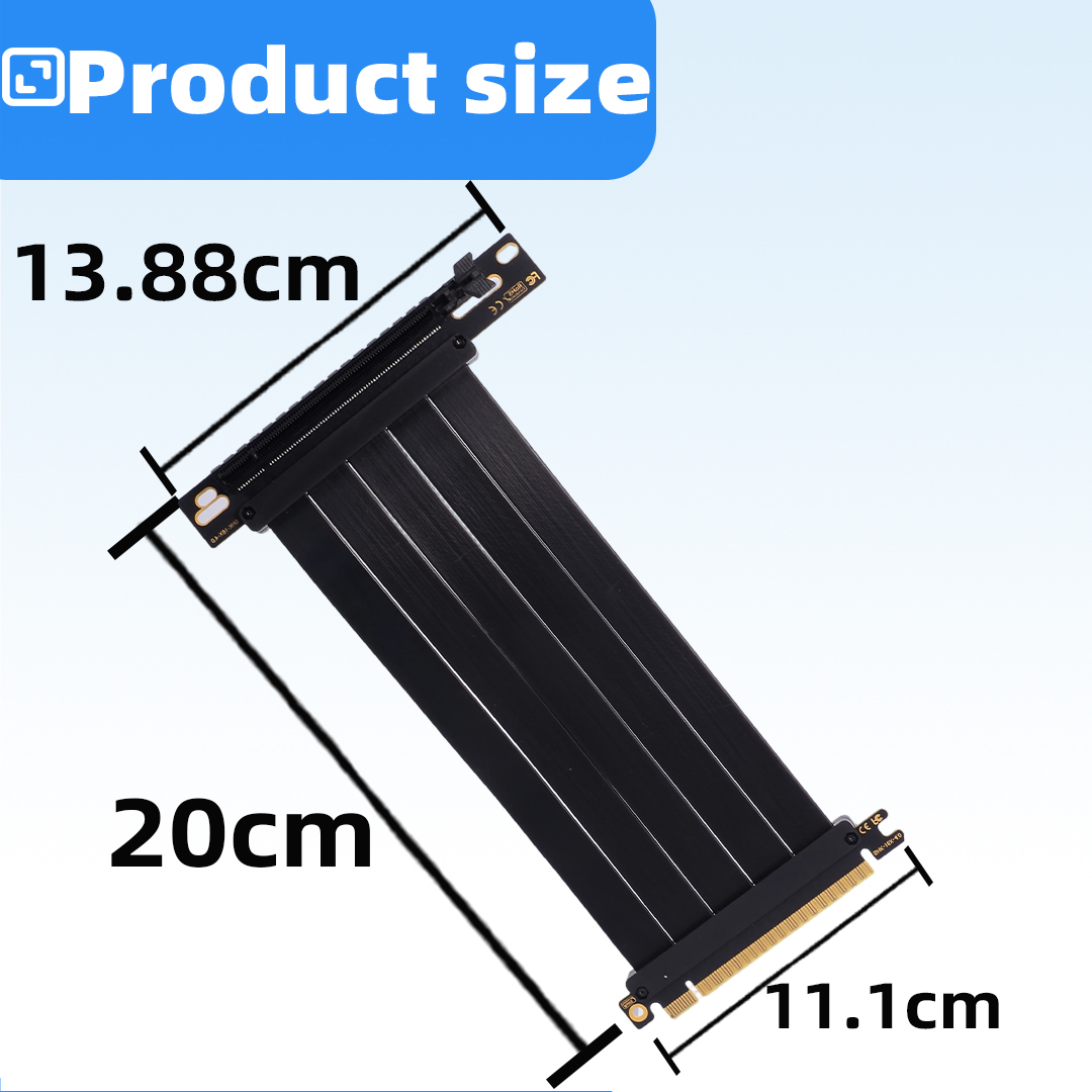 PCIE 4.0 X16 Grafikkarten-Verl – Pcie 4.0 X16 Riser Cable 90 Degree Bewertung und Preis
