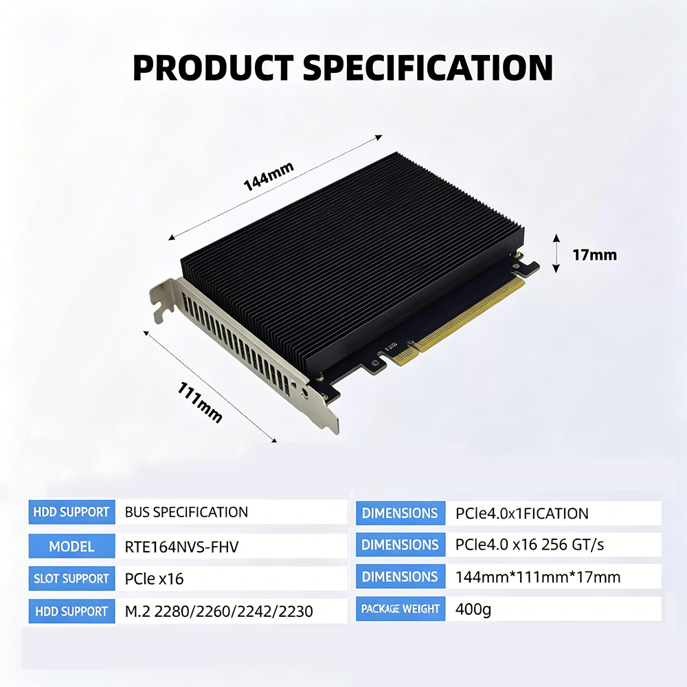 PCIe 4.0 X16 zu 4 NVMe M.2 SSD – Quad M.2 Nvme Pcie Bifurcation Card Bewertung und Preis